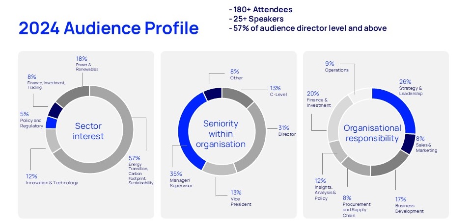 Hydrogen Conference 2024 Audience breakdown